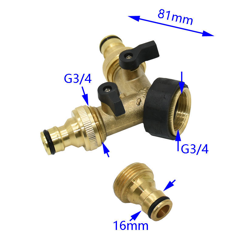 Brass 3/4' Female 2 Way Tap Wa - Spoke Nipple Brass review and price
